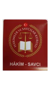 Hakim -Savcı ARAÇ STCIKER Bordo Renk