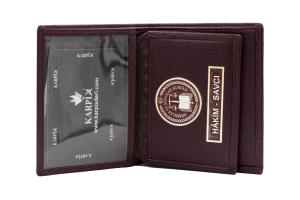 Hakim - Savcı Logolu Deri Cüzdan 4247 ..04247 BORDO