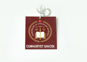 Cumhuriyet Savcısı Araç Kartı Bordo Renk  00004010 BORDO