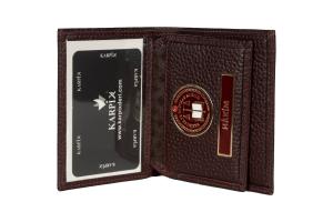 Hakim Logolu Deri  Cüzdan Bordo 4247