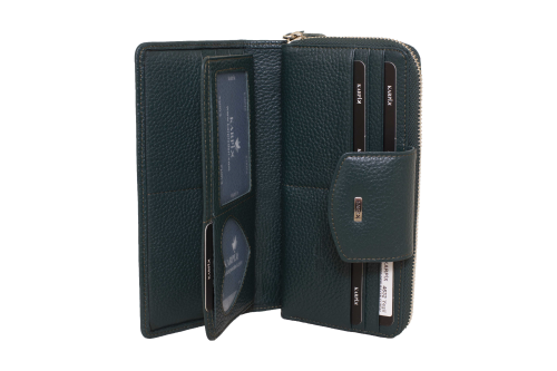 Deri Kadın Fermuarlı Büyük Boy Cüzdanı - Karpix Deri Ürünleri