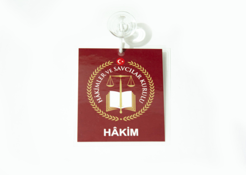 Hakim Araç Kartı Bordo Renk