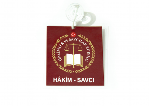 Hakim - Savcı Araç Kartı Bordo Renk